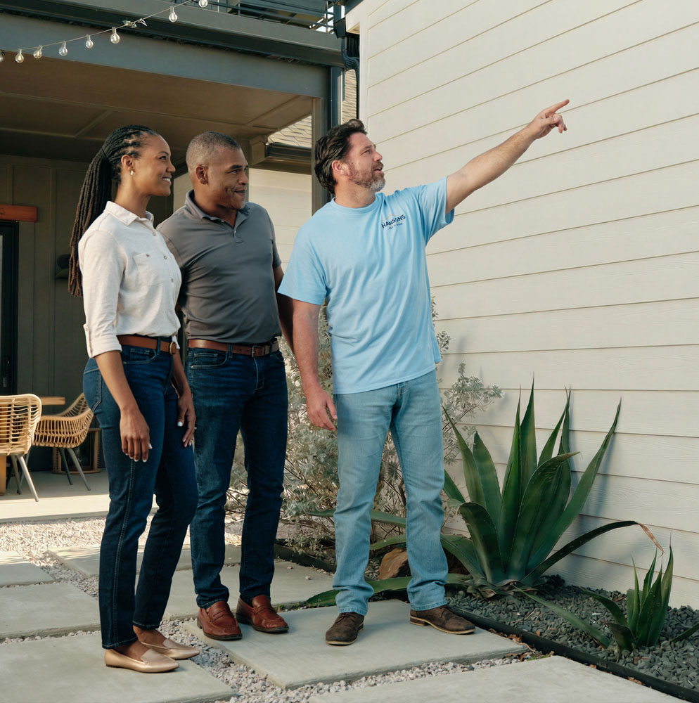 HANSONS professional installation team — trained and certified home exterior installers